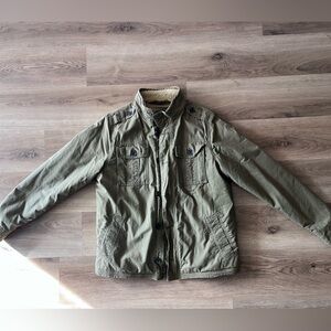 Olive Green Men's Utility Jacket